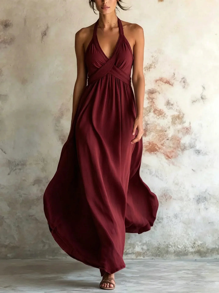 Elsinore Bohemian Backless Maxi Dress
