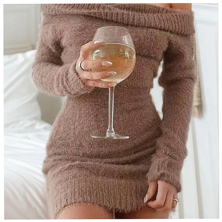 Verena Off Shoulder Sweater Dress