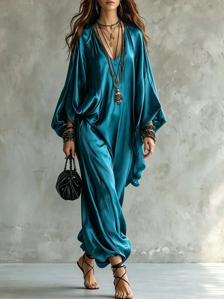 Sofie Satin Wide Leg Jumpsuit