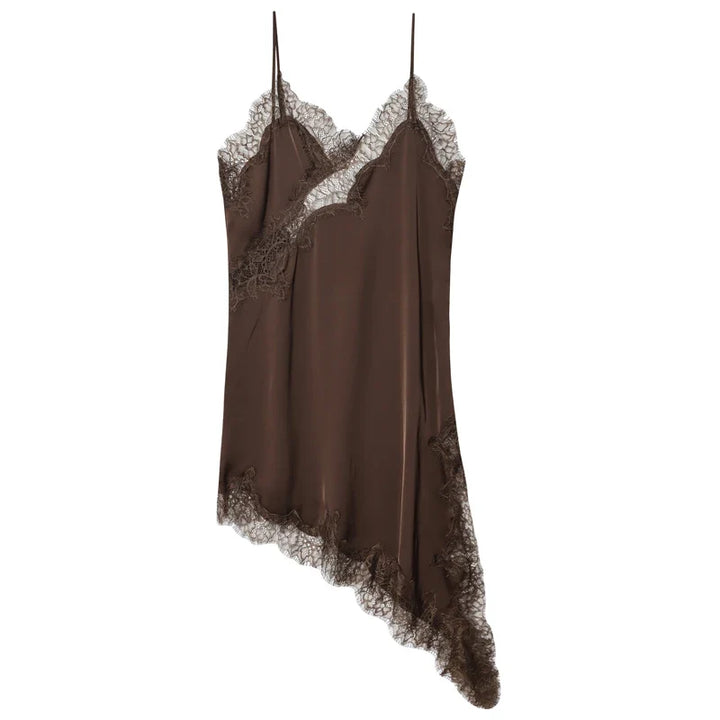 Nola Lace Asymmetrical Midi Dress
