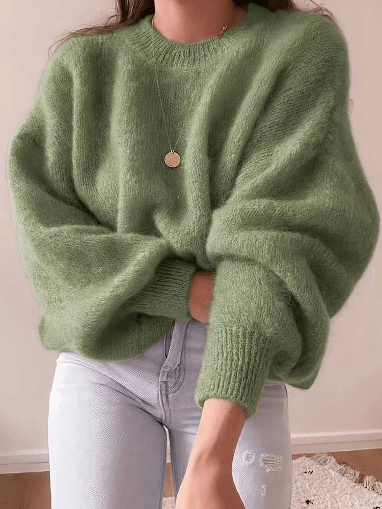 Isolde Fuzzy Knit Pullover