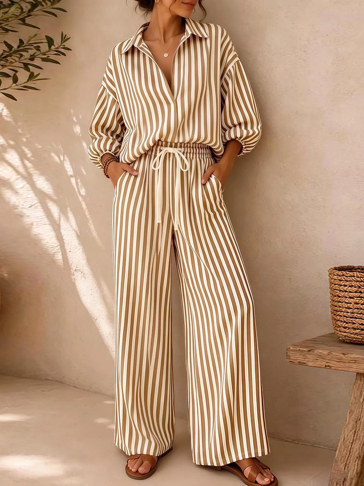 Shayla Striped Two-Piece Set