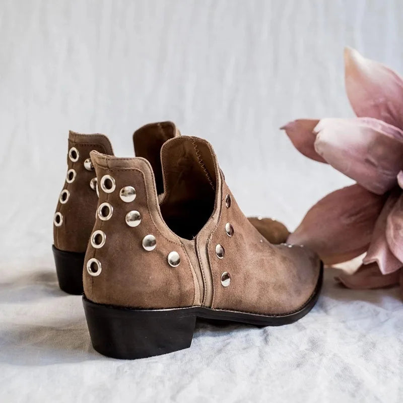 Zelie Stud Pointed Ankle Boot