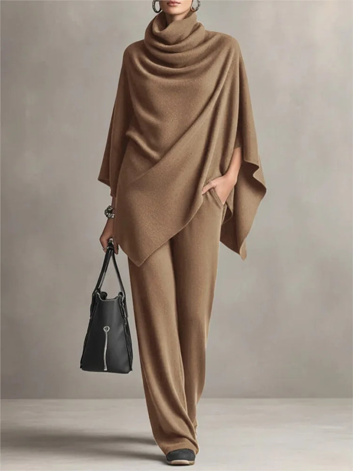Maggie Draped Cozy Poncho Set