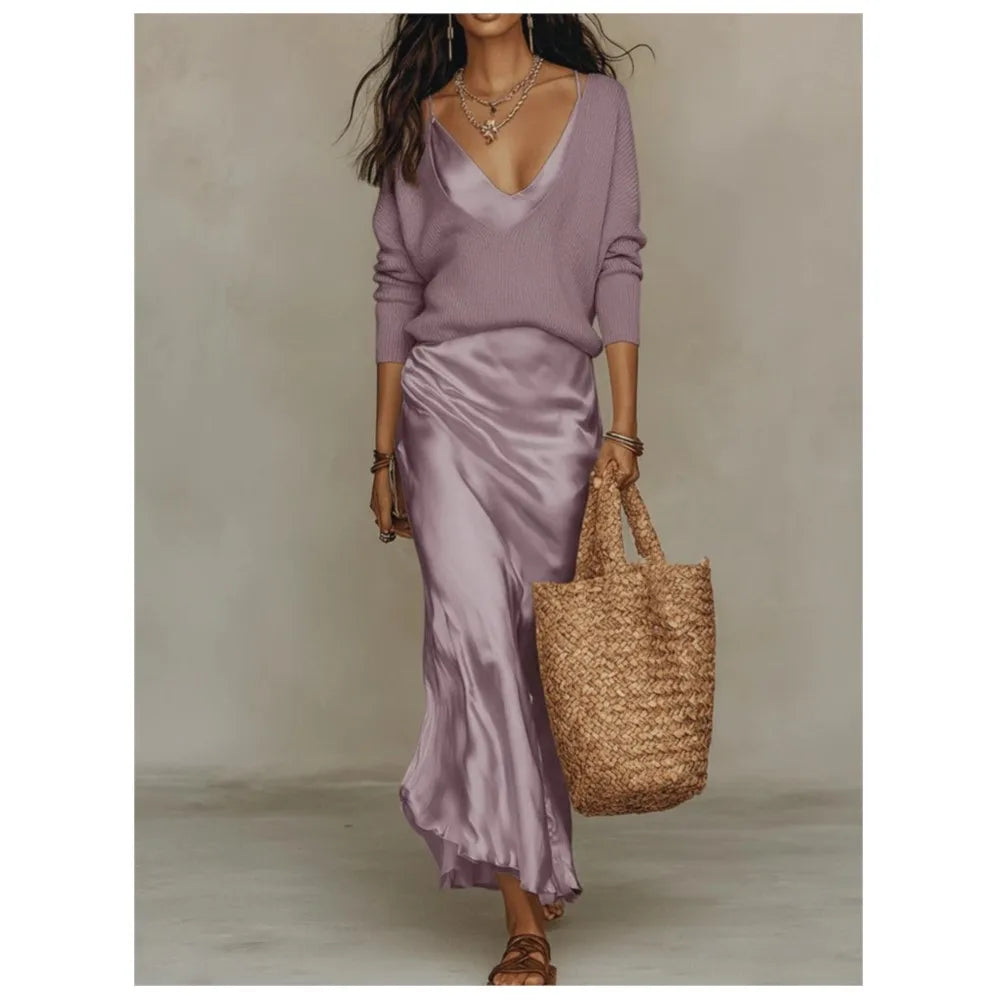 Denise Silk Skirt Set
