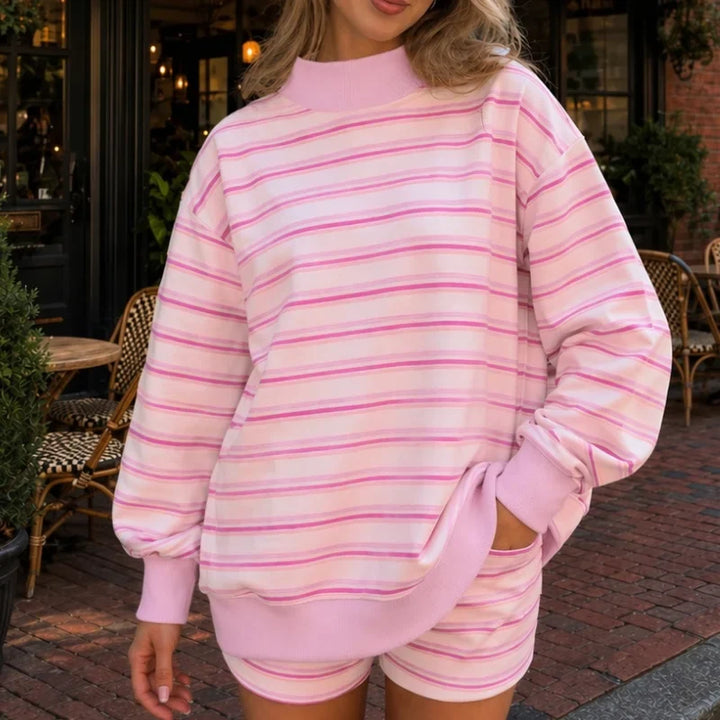 Tatiana Striped Pullover Set