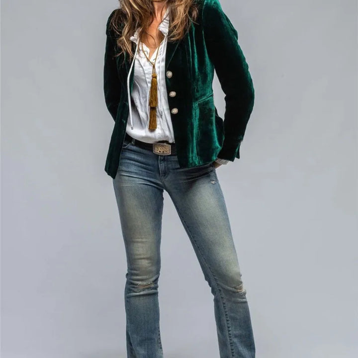 Marlena Tailored Velvet Blazer