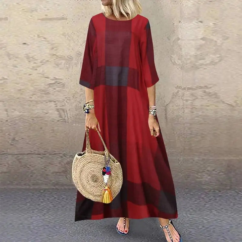 Elisea Effortless Short Sleeve Maxi Dress