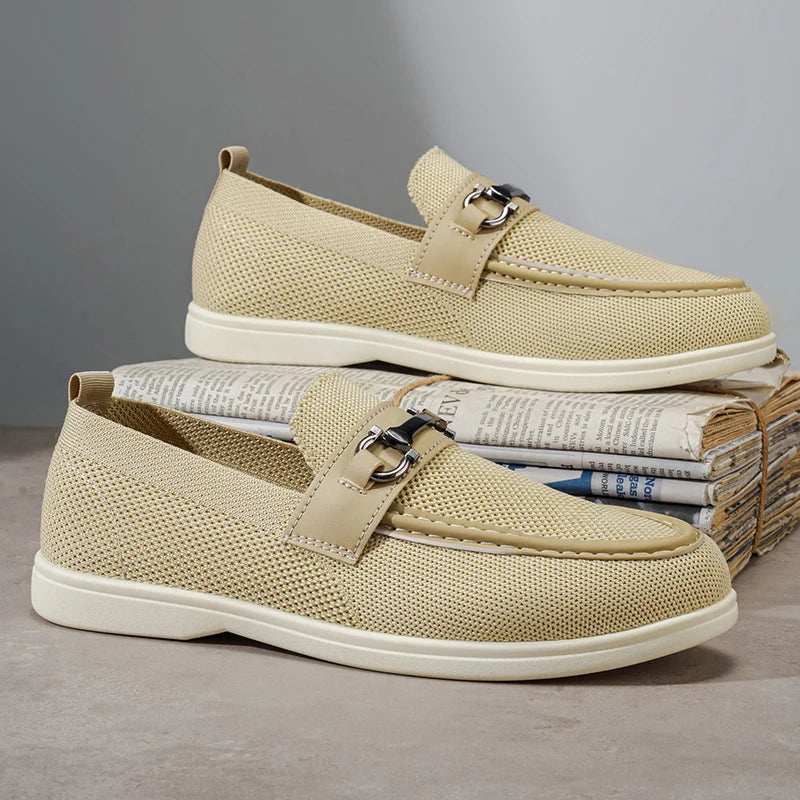 Luciano Breathable Knit Loafers