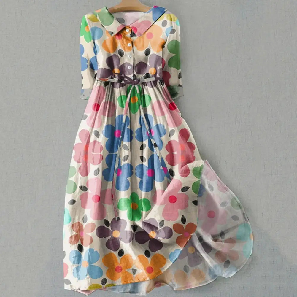 Ophelia Floral Midi Dress