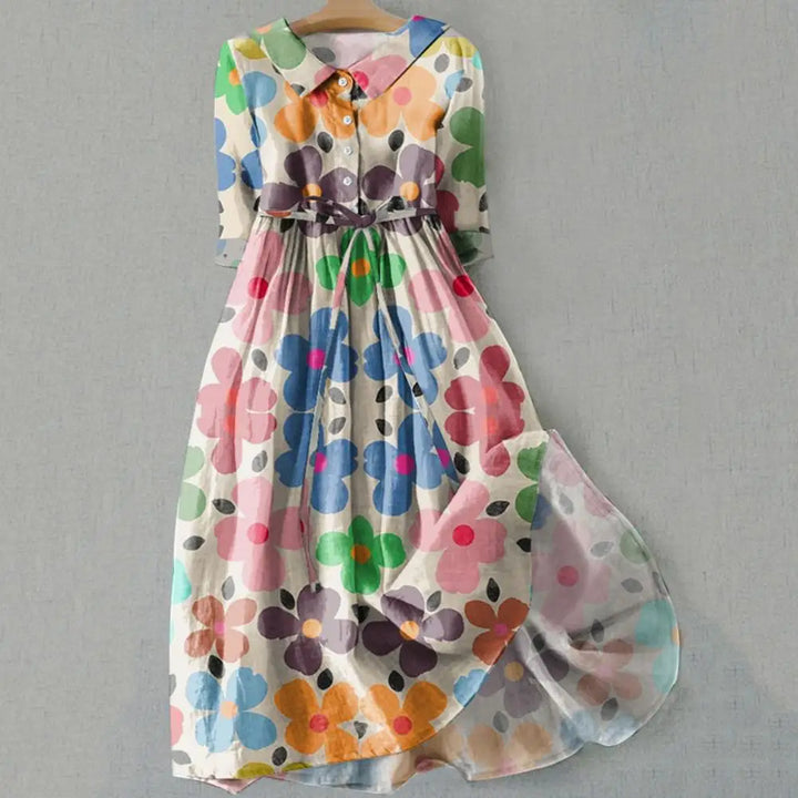 Ophelia Floral Midi Dress