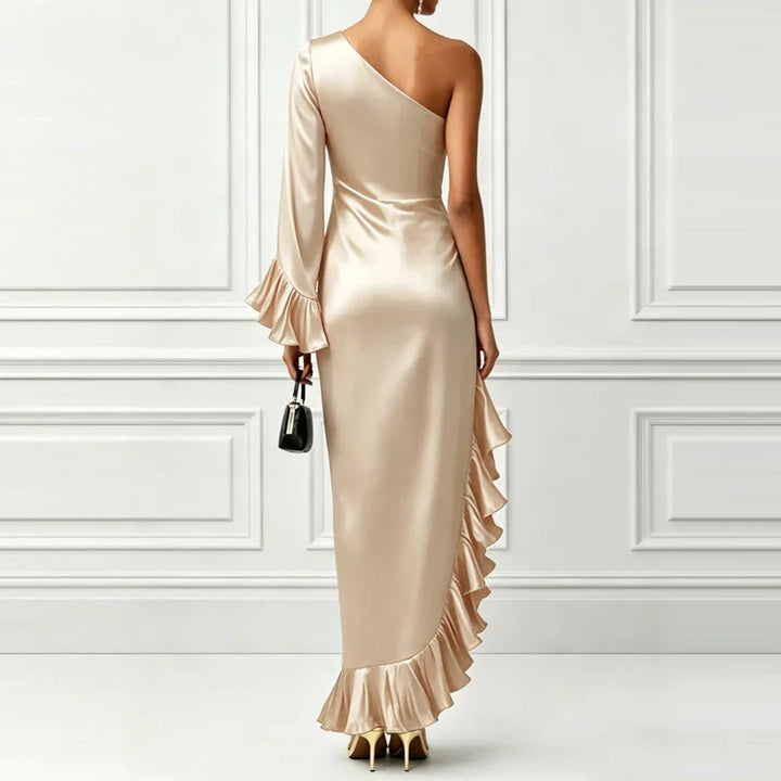 Marina Elegant Ruffle Maxi Dress