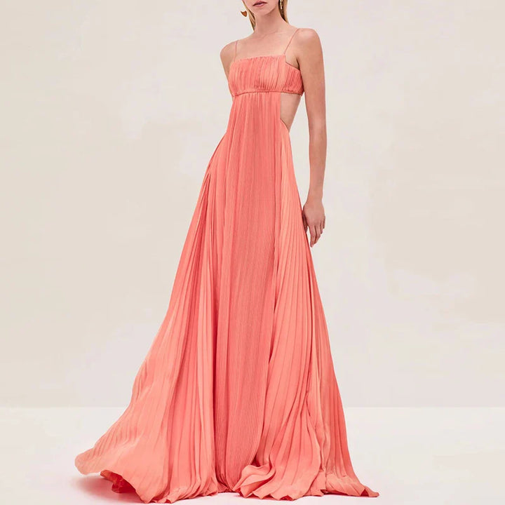 Kalina Flowy Pleated Wedding Guest Dress