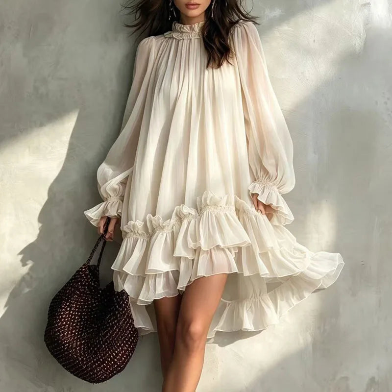 Marisette Tiered Ruffle Mini Dress
