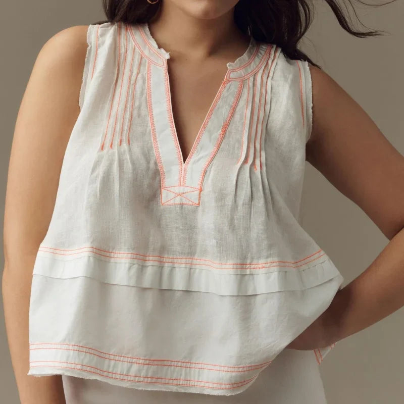 Opaline Layered V Neck Tank Top