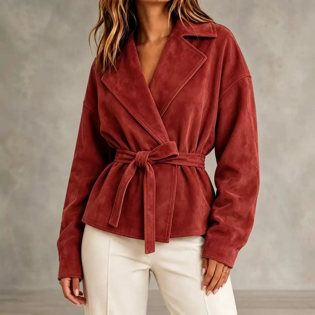 Marlena Lapel Wrap Jacket