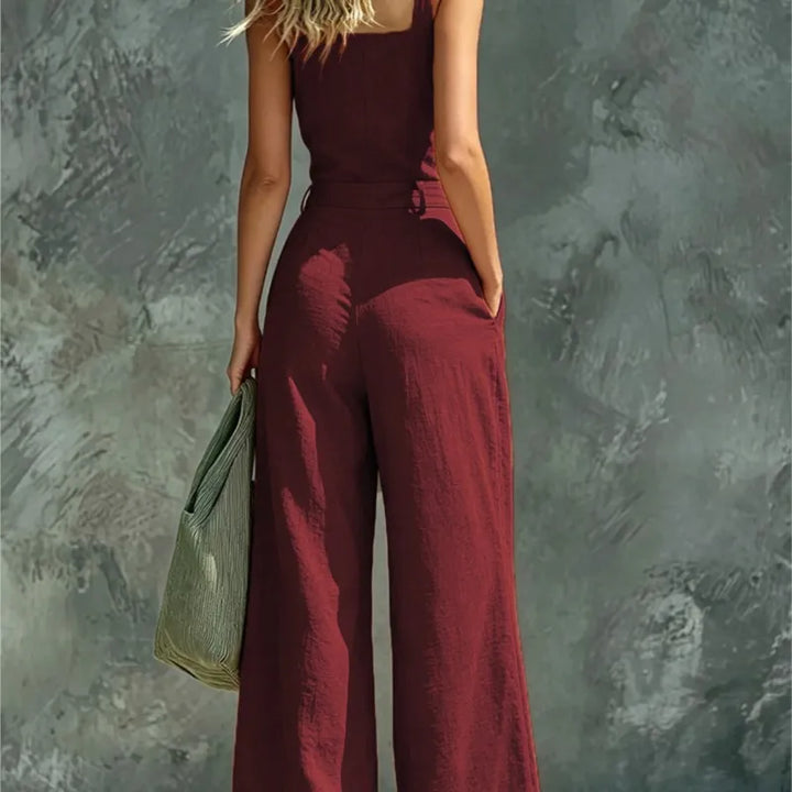 Ruth Wide Leg Pocket Jumpsuit