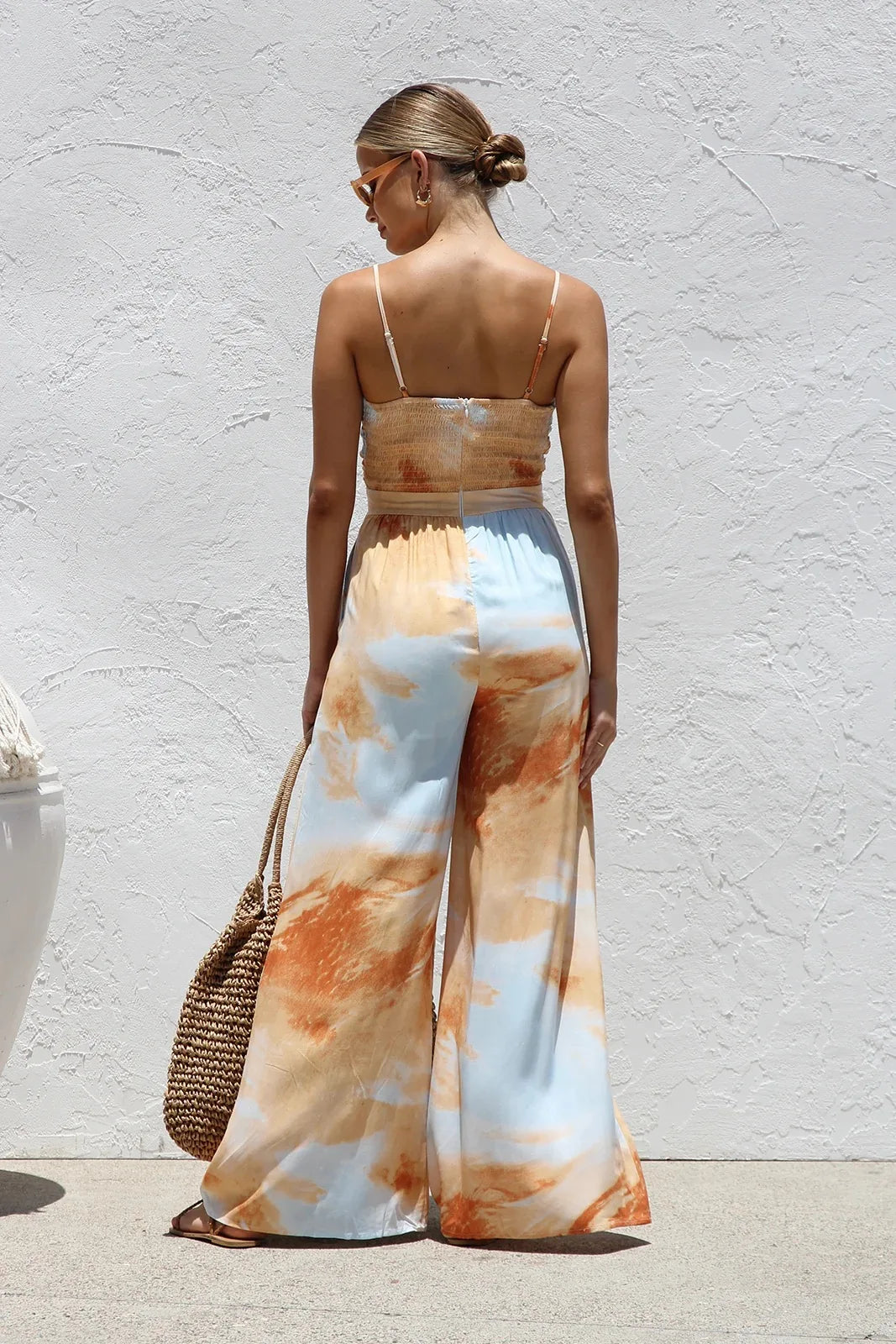 Lillian Printed Wide Leg Jumpsuit