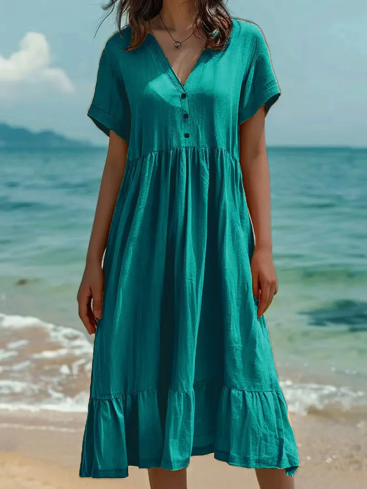 Deanna Button Front Maxi Dress
