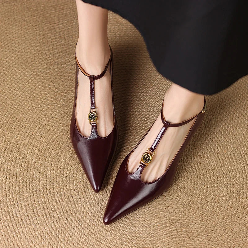 Judith Genuine Leather Heels