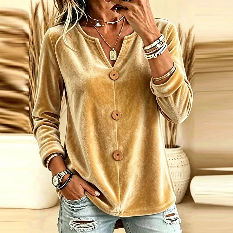 Corinna Button Front Blouse
