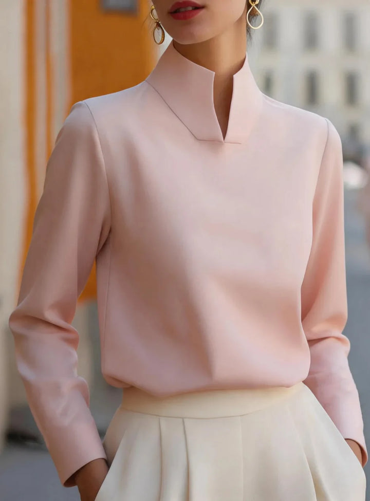 Emilee Stand Collar Blouse