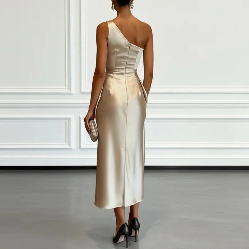 Paulina Satin Wedding Guest Dress