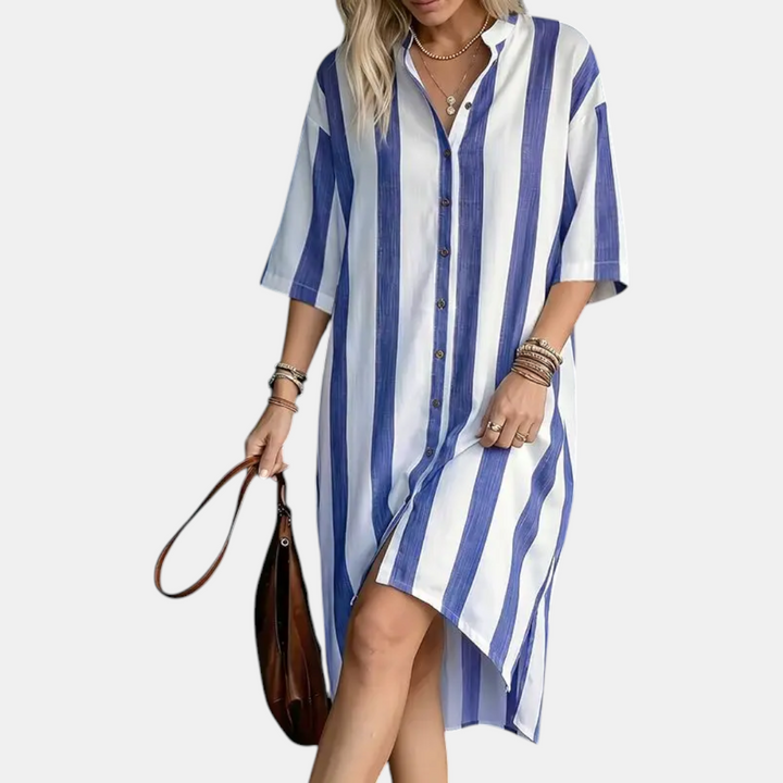 Tiffany Classic Striped Midi Dress