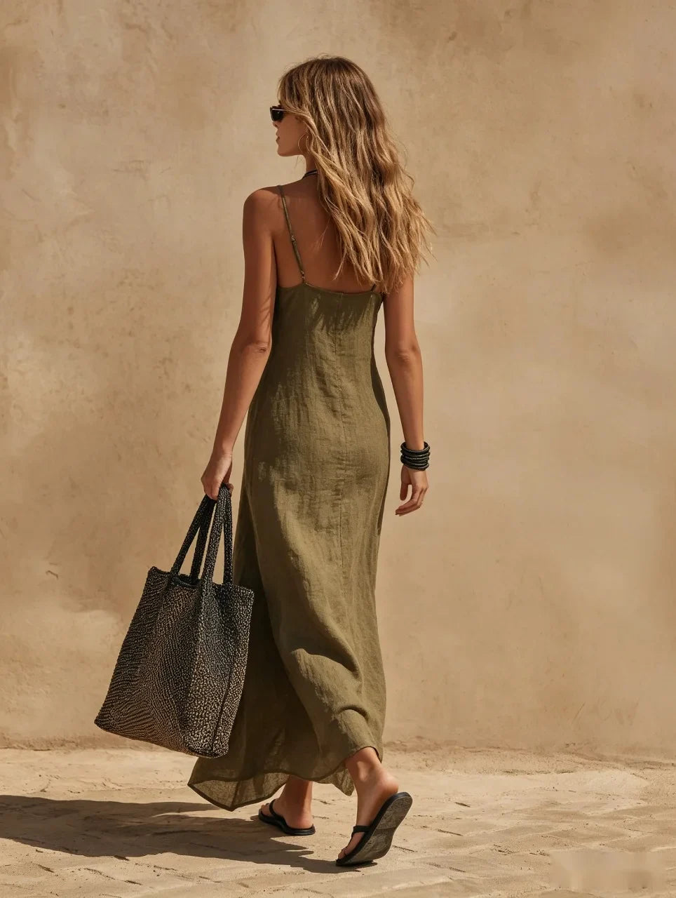 Evangeline Side Slit Maxi Dress