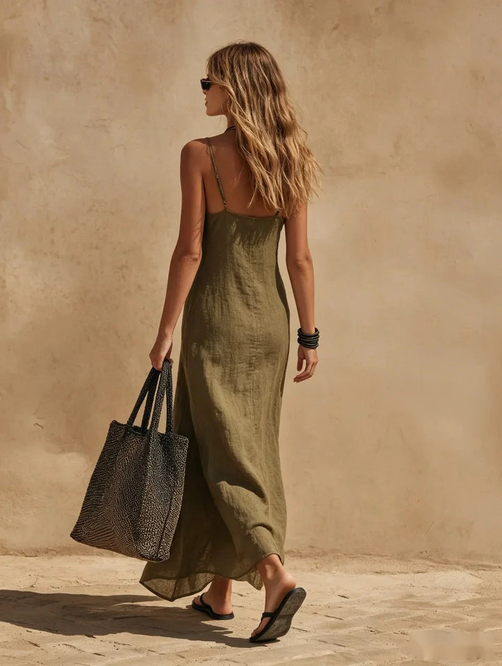 Evangeline Side Slit Maxi Dress