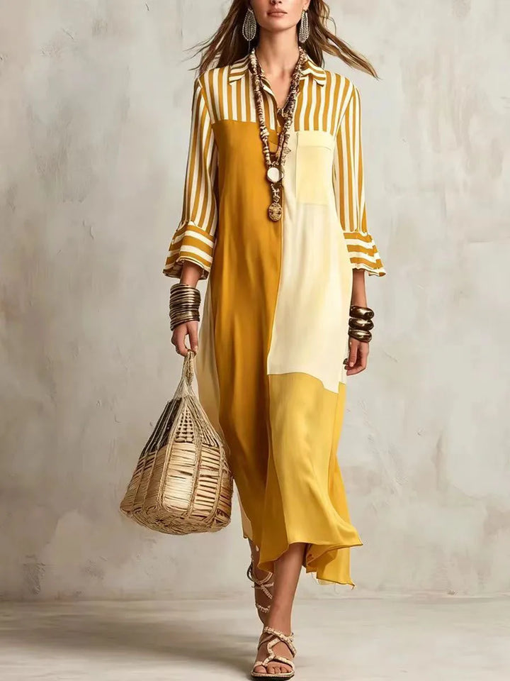 Jillian Linen Flowy Shirt Dress