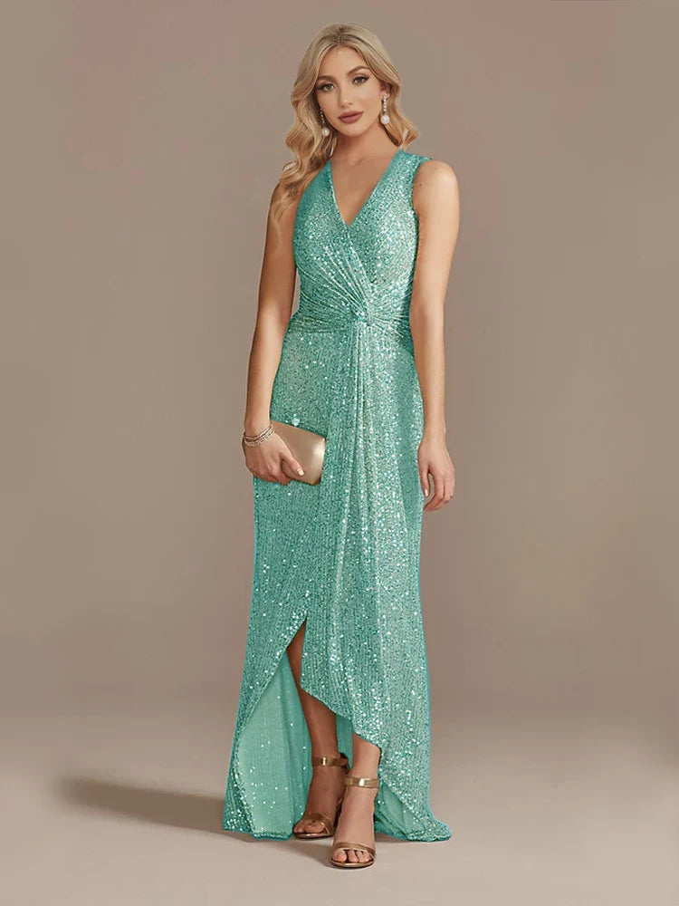 Mireya Sequin Evening Wedding Guest Dress