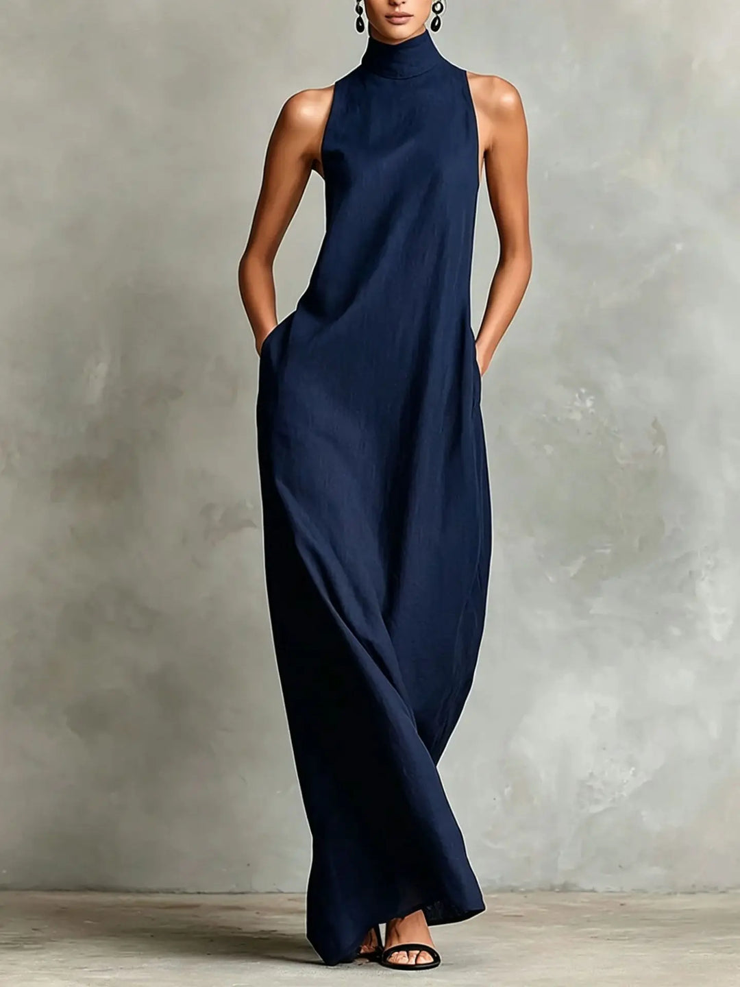 Estelle Sophisticated Pocket Maxi Dress