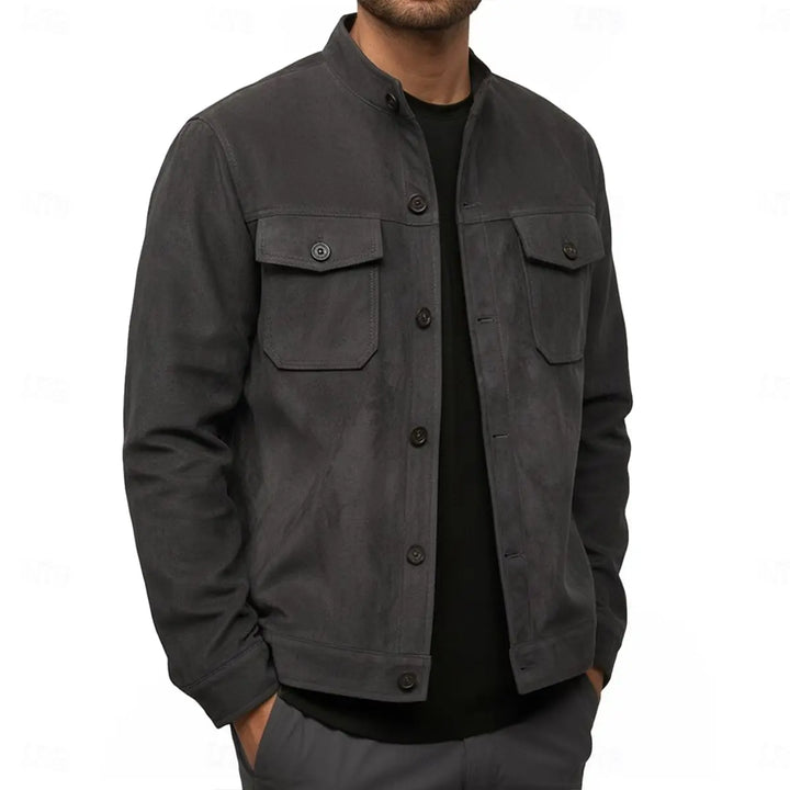 Vance Stand Collar Shirt Jacket
