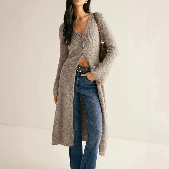 Fern Ribbed Knit Cardigan