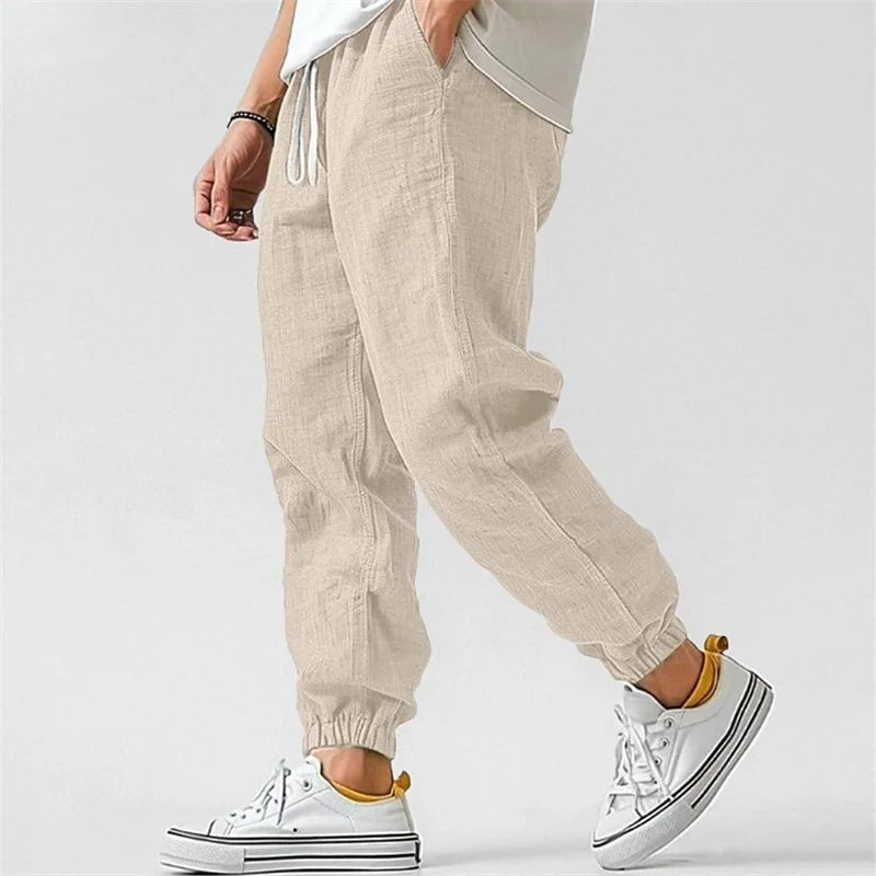 Landon Cotton Linen Jogger Pants