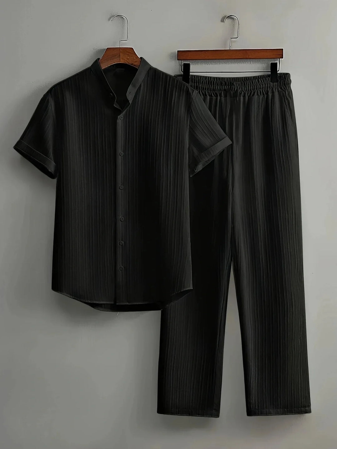 Brooks Comfortable Button Down Pants Set