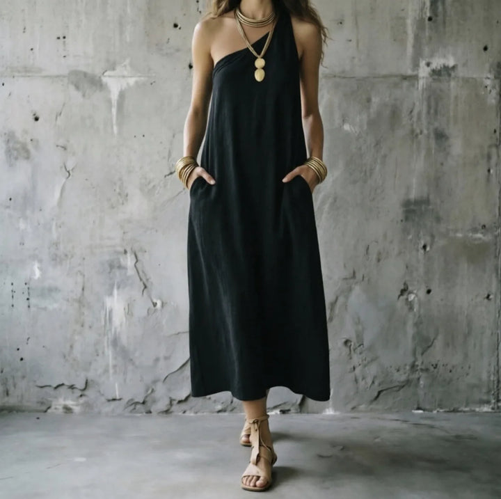 Amelie One Shoulder Maxi Dress