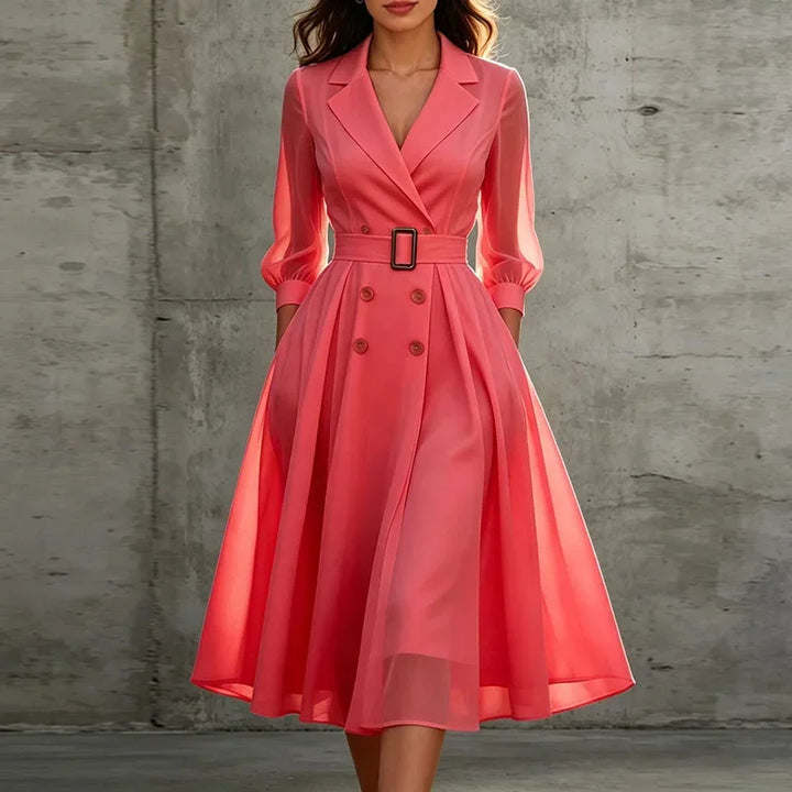 Sofia Double Breasted Midi Dress
