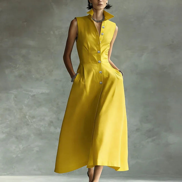 Renata Sophisticated Shirt Maxi Dress