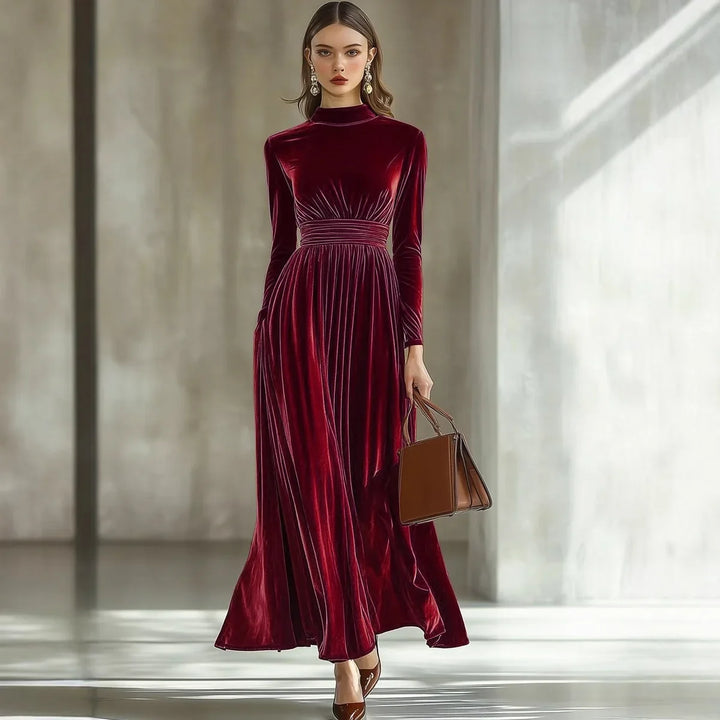 Andrea Ruched Waist Maxi Dress