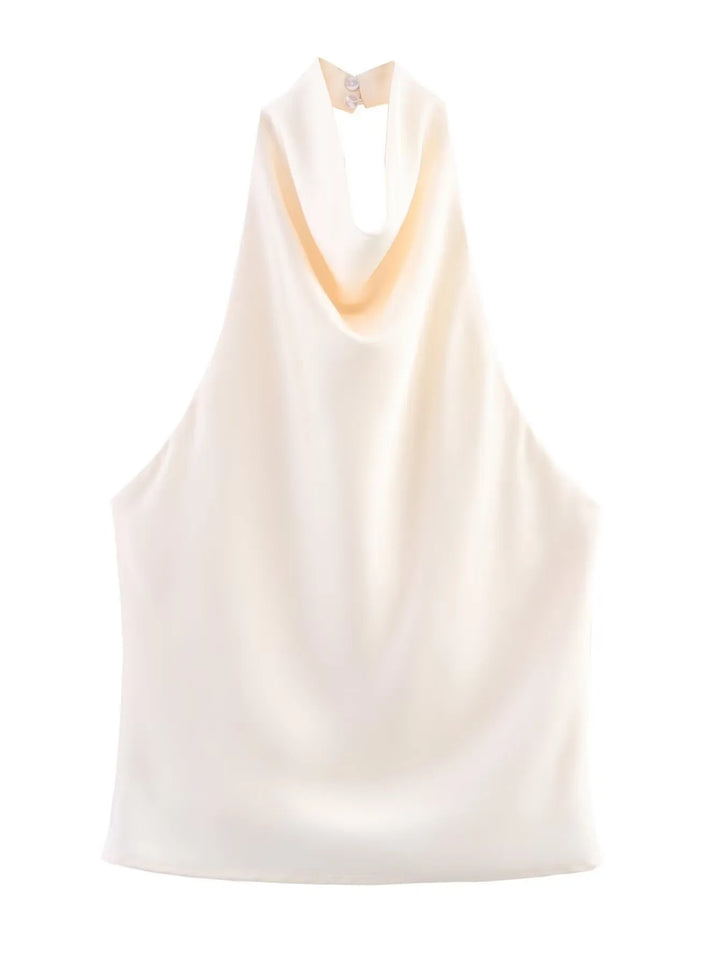Lorelei Satin Halter Blouse