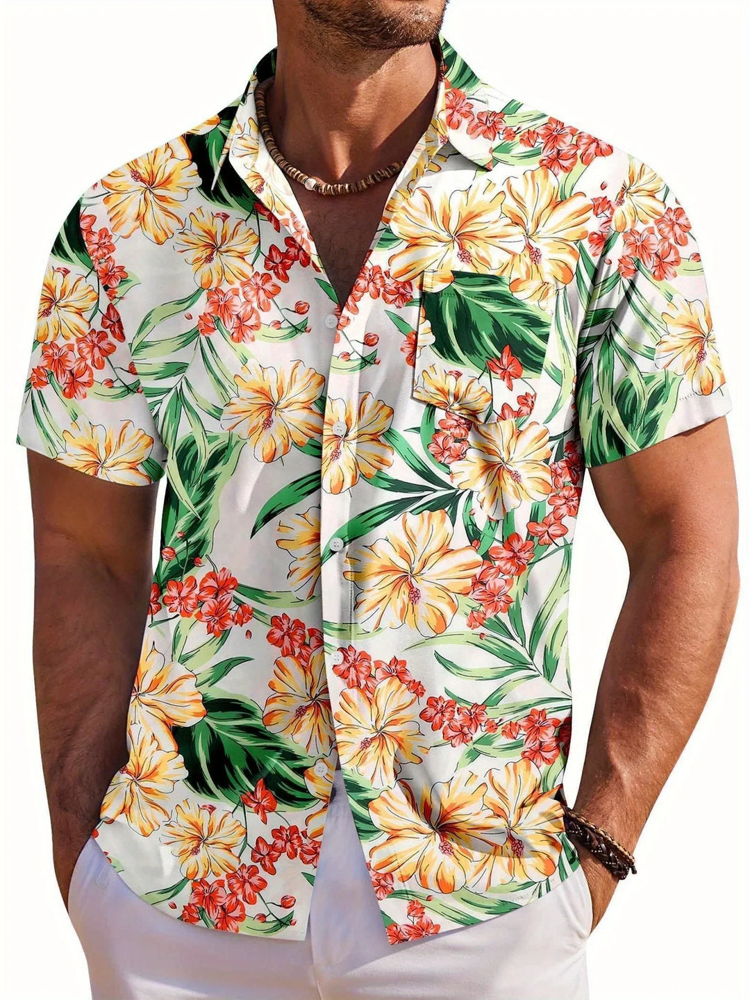 Onslo Relaxed Hawaiian Floral Summer Shirt
