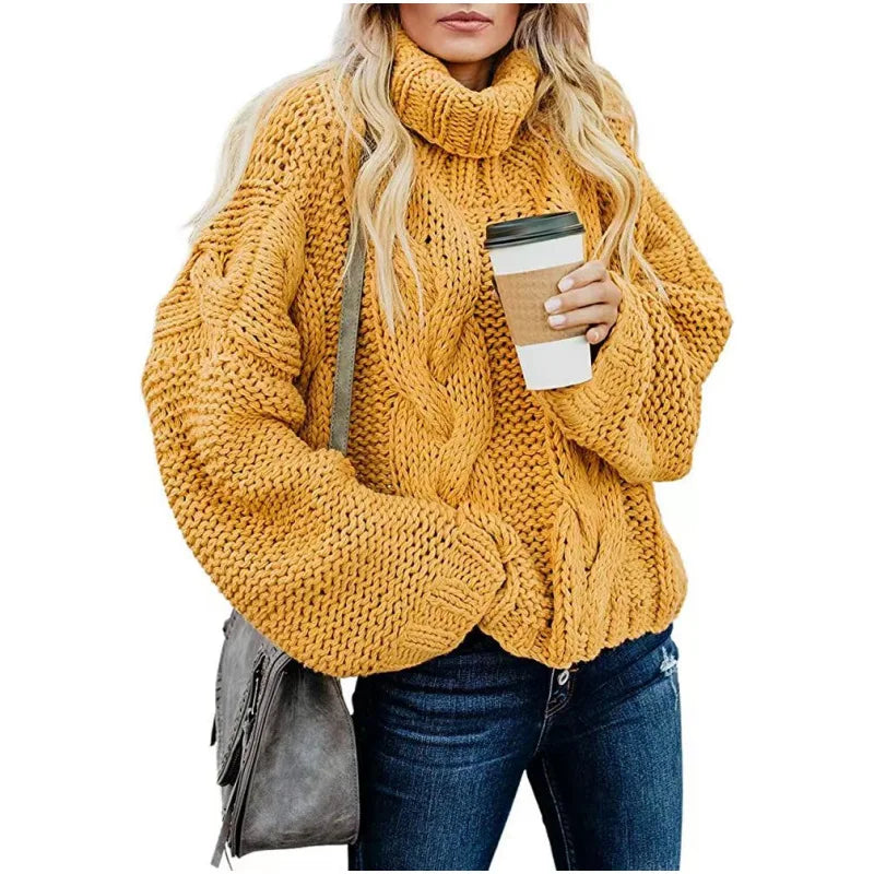 Ivy Cable Knit Turtleneck Sweater