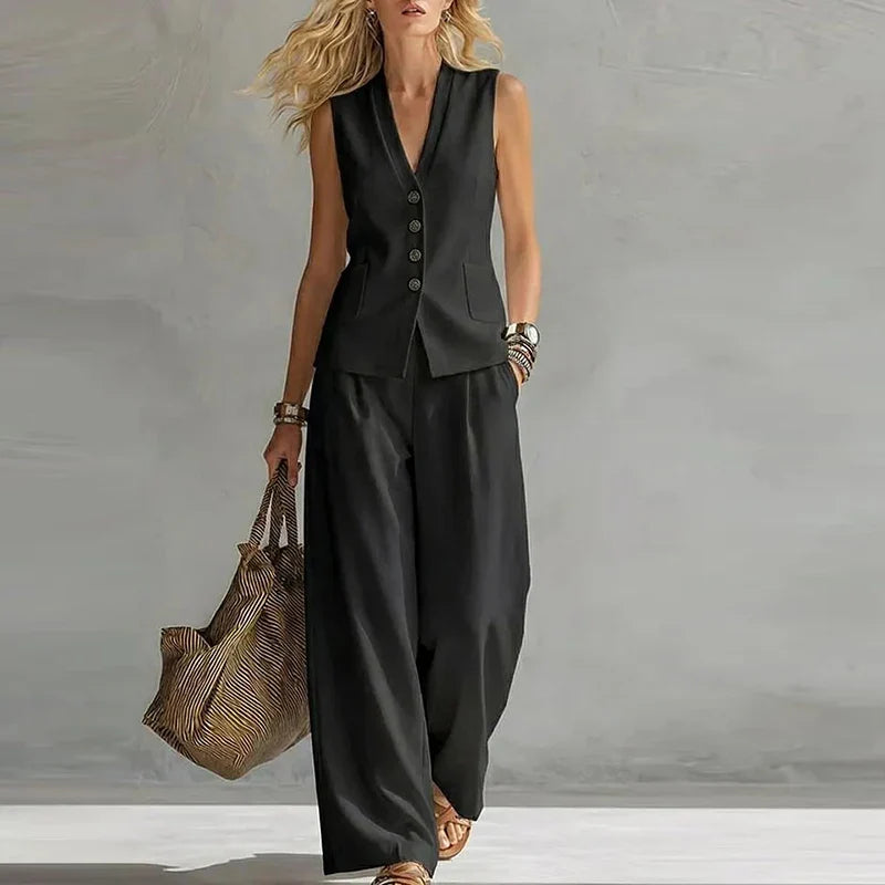 Solenne Tailored Vest Set