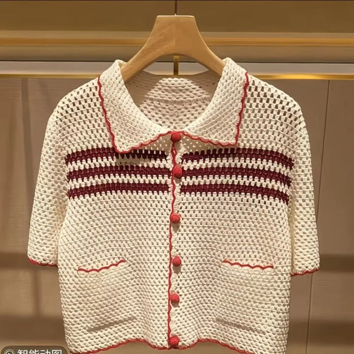 Alicia Crochet Knitted Blouse