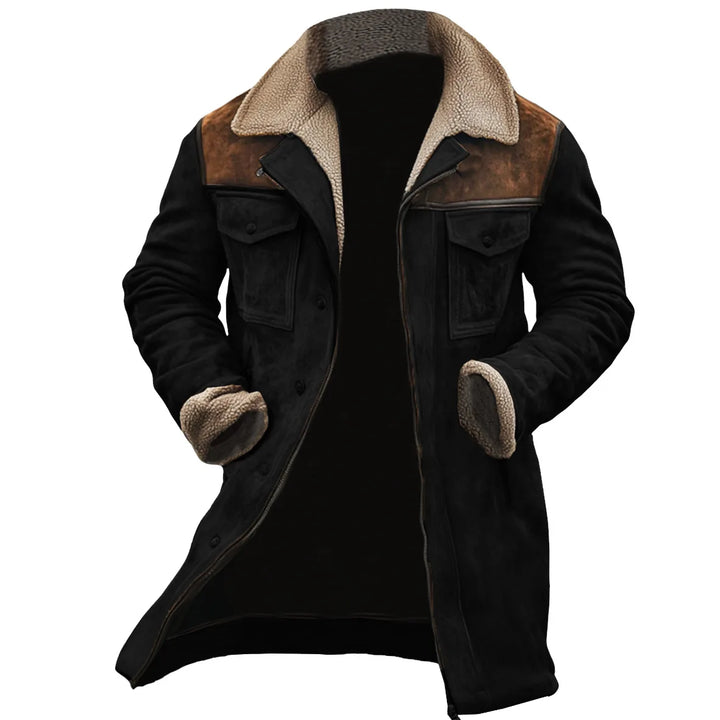 Evander Shearling Collar Coat