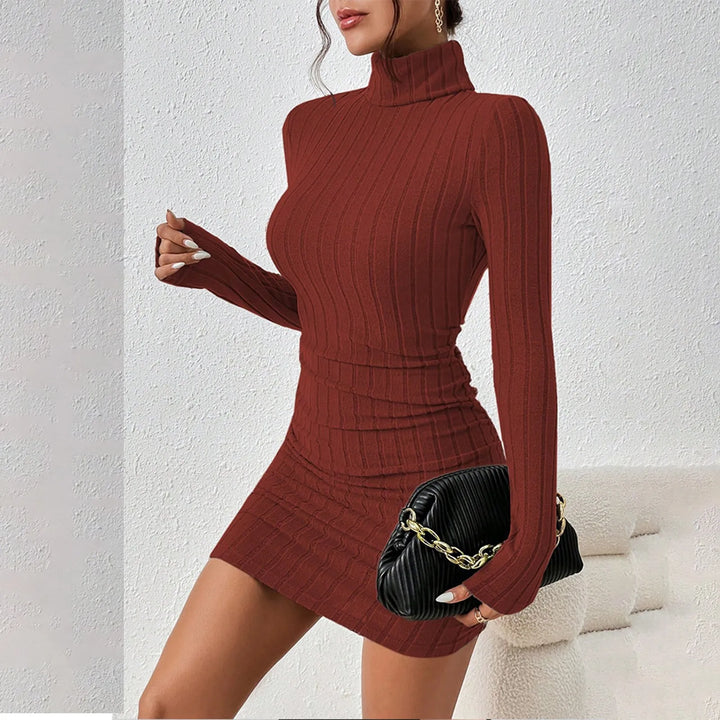 Fenella Turtleneck Sheath Dress