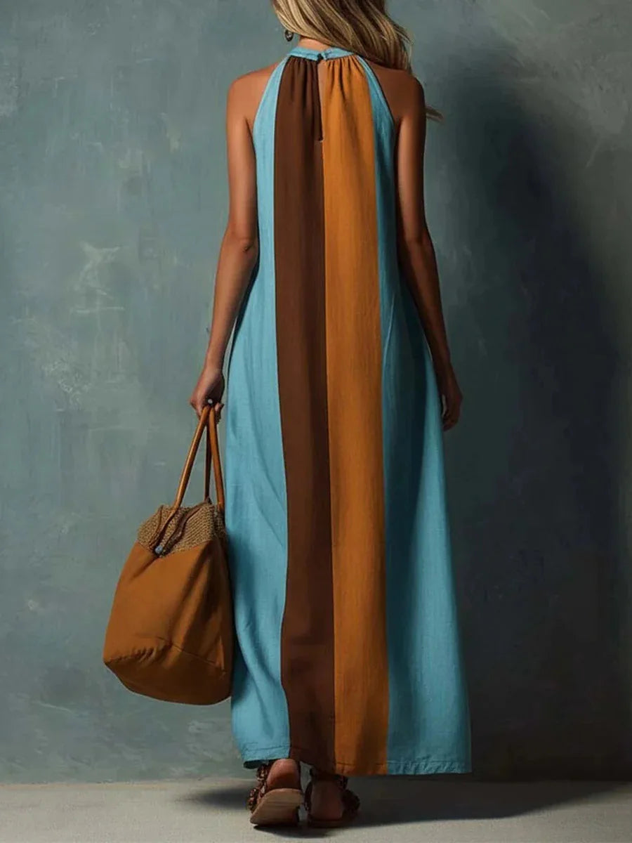 Felicia Elegant Halter Maxi Dress