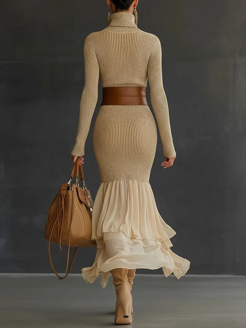 Katherine Elegant Knit Midi Dress